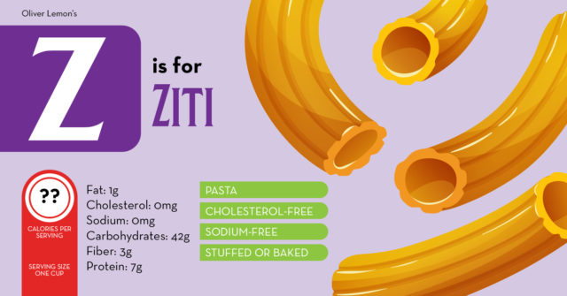 Food by Letter - Z is for Ziti